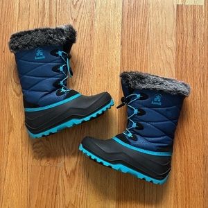 Kamik Kid’s Snowboot, like new, Size 5 Navy
